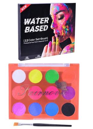 Набір для творчості "аквагрим" cn-120 на водній основі, кисточка