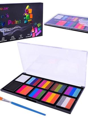 Набір для творчості "аквагрим" cn-119 на водній основі, кисточка