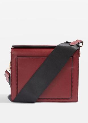 Topshop сумка crossbody бордова