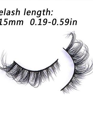 5 пар 3d накладные ресницы кошка кошачий глаз лисичка ленточные многоразовые самоклеящиеся