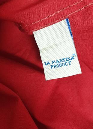 Шикарная детская рубашка красного цвета la martina, молниеносная отправка