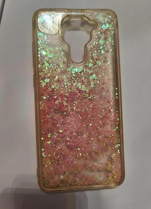 Силіконовий прозорий чохол з плаваючими серцями