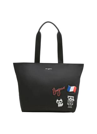 Женская сумка karl lagerfeld paris с нашивками