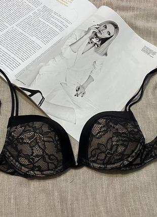 Wonderbra шикарный черный бюст известного бренда