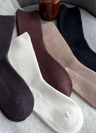 Женские высокие зимние кашемировые носки