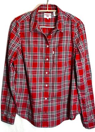 Levi’s, рубашка в клетку из хлопка.