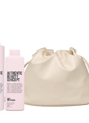Authentic beauty concept набір authentic beauty concept glow для блиску, сяйва, зволоження та захисту кольору волосся