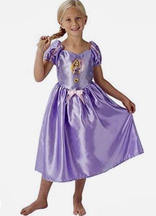 Карнавальный костюм - шелковое платье 👗 принцессы рапунцель rapunzel disney (оригинал)