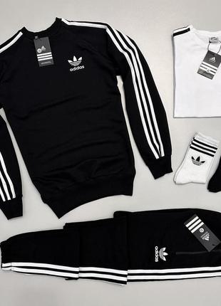 Набір adidas світшот-штани-футболка-2пари носки