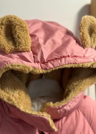 Куртка для детей еврозима розовая 4