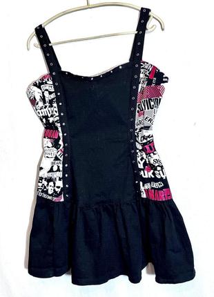 Phazeclothing, платье, сарафан в готическом стиле, из хлопка.