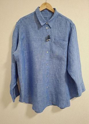 Льняна жіноча сорочка oversized m&s