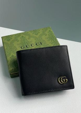 Gucci leather gg marmont coin wallet black