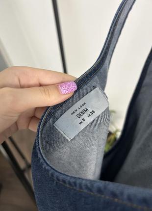 Джинсовый сарафан платье new look denim 2