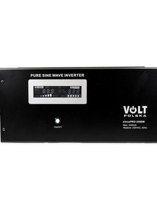 Гибридный ибп/инвертор volt polska sinus pro 2400 w 12/230v 1600/2400w (3sp240012w)