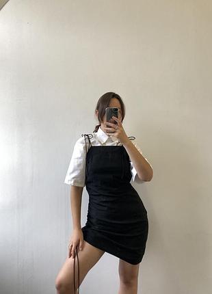 Льняное платье на завязках h&m