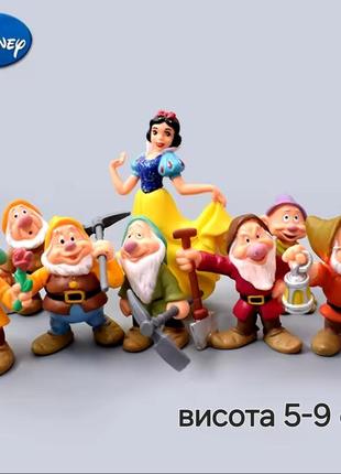 Набір фігурок білосніжка та 7 гномів