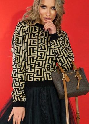 Свитер женский вязка 2