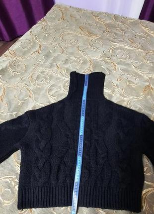 Продам укороченную теплую вязаную кофту zara в размер s (м)