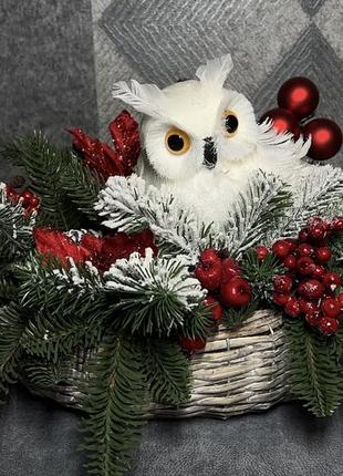 Новогодний декор с совой