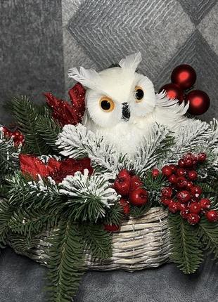 Новорічний декор з совою