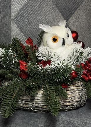 Новорічний декор з совою