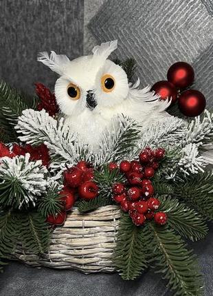 Новорічний декор з совою