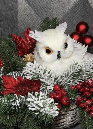 Новорічний декор з совою