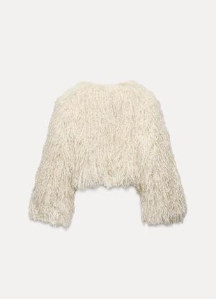 Коротке пальто зі штучного хутра