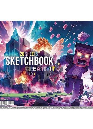 Альбом для рисования pb-sc-020-8511-2 спираль 20 листов