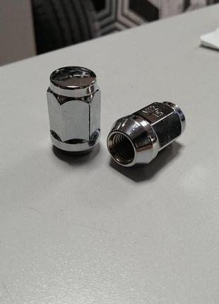 Гайка колісна під залізні диски m12x1, 50х35 ​​мм конус, відкрита, ключ 19