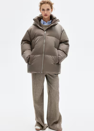 Пуховик оверсайз h&m premium selection 1230243002