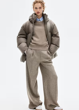 Пуховик оверсайз h&m premium selection 12302430022 фото