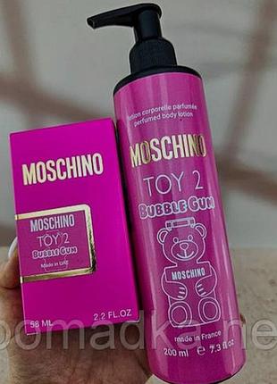 Набір парфум+гель для душу moschino toy 2 bubble gum