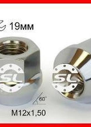 Гайка колісна м12x1,5x21мм конус ключ 19