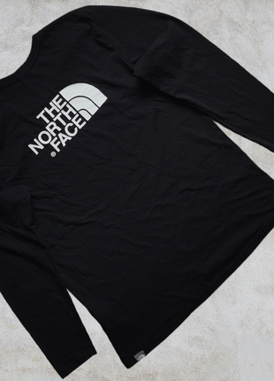 Лонгслив the north face big logo black (размер l)