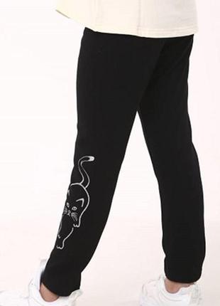 Теплые лосины la fleur 7101 черный размеры 104-110