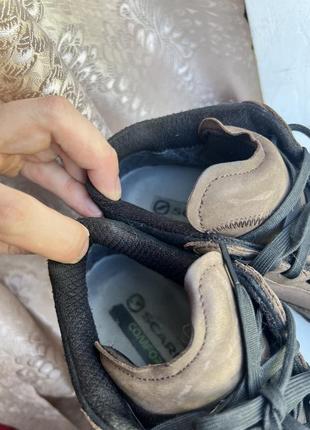 Кроссовки полуботинки кожа на мембране scarpa gore-tex оригинал размер 42 27 см6 фото