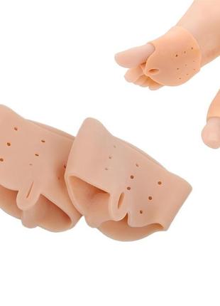 Силіконовий коректор роздільник великого пальця ніг valgus beige
