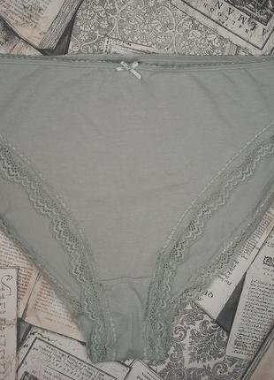 Трусики слип 56-58 xxl р h&m хлопок гипюр