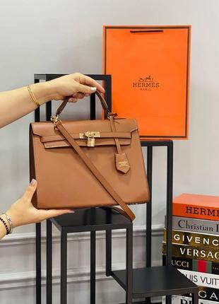 Hermes kelly bag brown  as461al