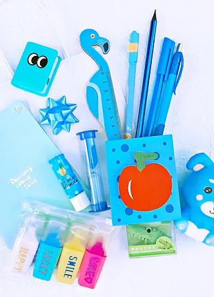 Подарунковий набір канцелярії 𝑩𝒆𝒔𝒕 𝑾𝒊𝒔𝒉𝒆𝒔 блакитний арт.mf123