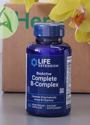 Life extension, повний комплекс біоактивних вітамінів групи b, 60 капсул