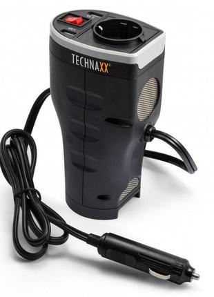 Автомобільний інвертор technaxx te13 car power inverter with 2 usb ports
