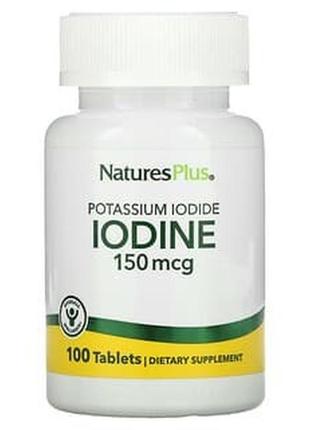 Naturesplus, йодид калію, 150 мкг, 100 таблеток2 фото