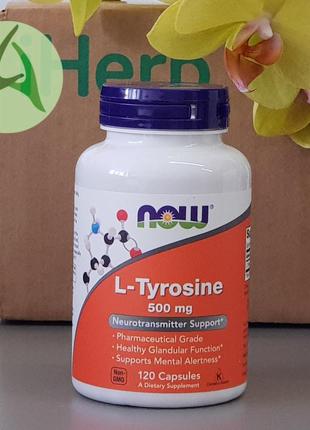 Now foods, l-тирозин, 500 мг, 120 капсул