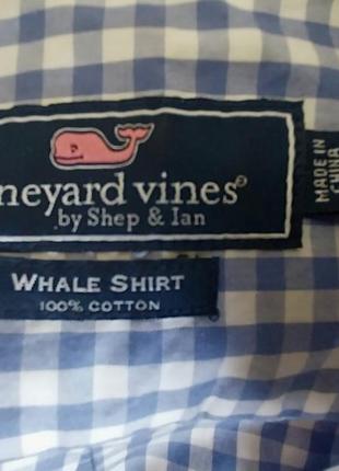 Сорочка підліткова vineyard vines рубашка в клітинку чоловіча молодіжна7 фото