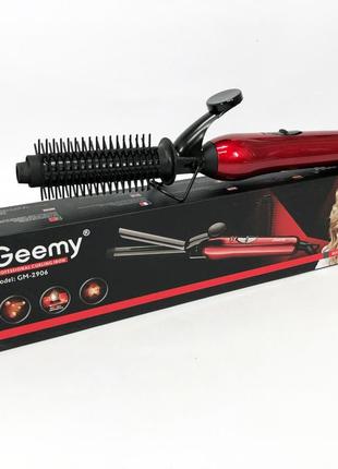 Праска для волосся gemei gm-2906, прилад для завивки волосся, плойка для прикореневого об'єму, плойка6 фото