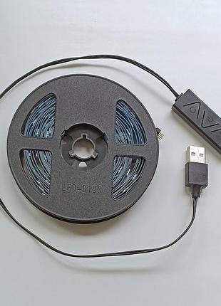 Світлодіодна стрічка usb 5050 rgb 5м