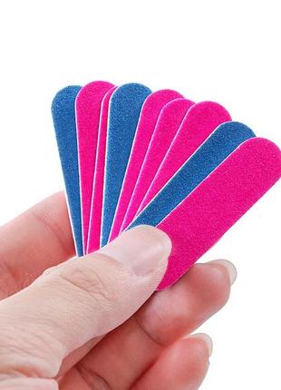 Міні-двостороння пилка для нігтів 50шт